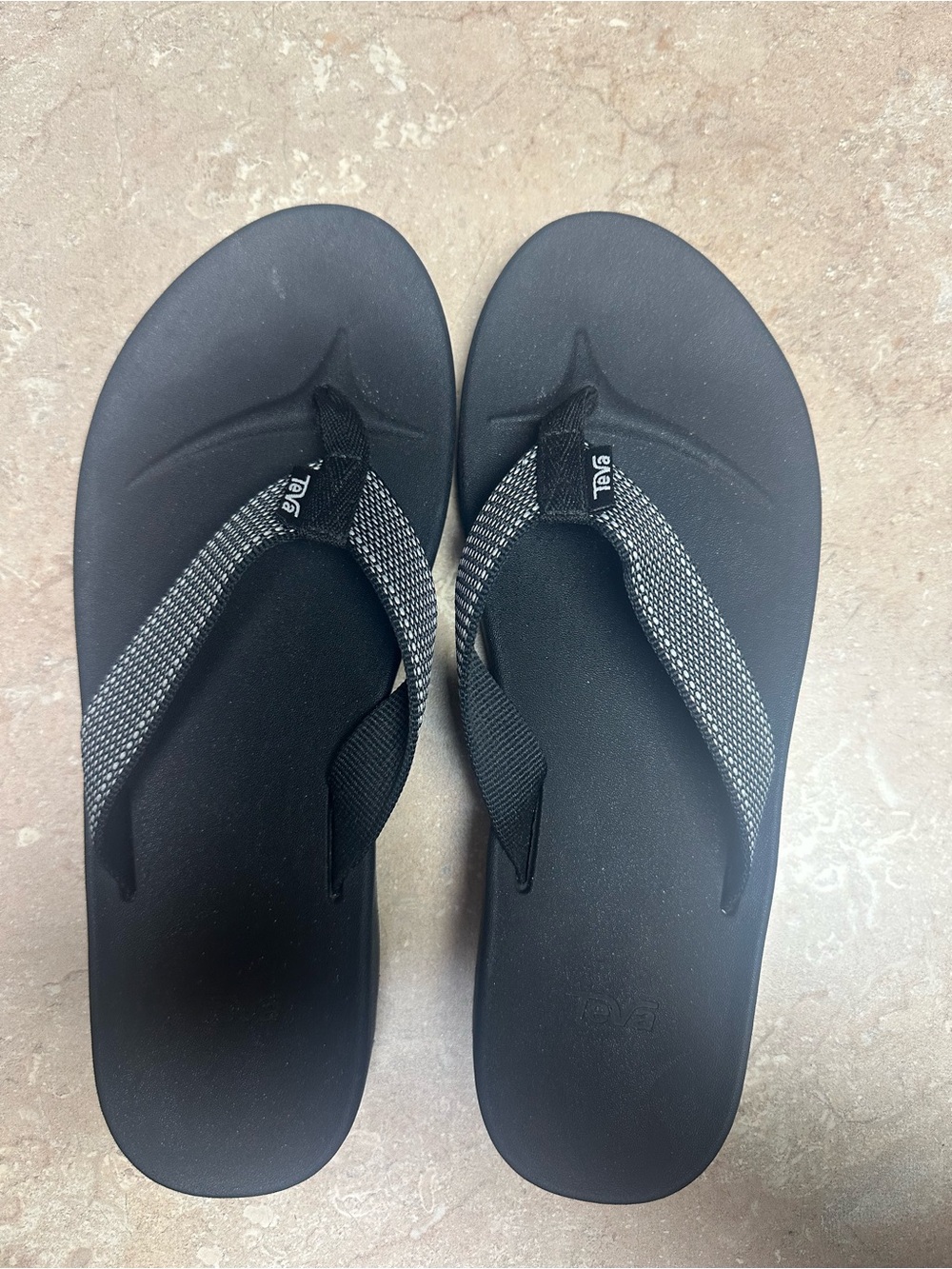 Teva Azure Black and White Women's Flip Flop Sandals